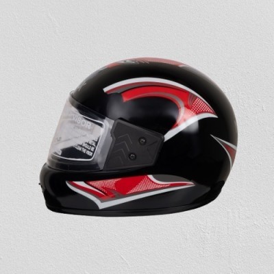 NOAX Kawach Full face for Biker Motorbike Helmet(Red)