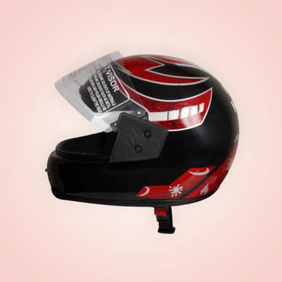 Font unisex full face good hard quality helmet-Black283283-Red kimi-ABCD283 Motorbike Helmet(Red)