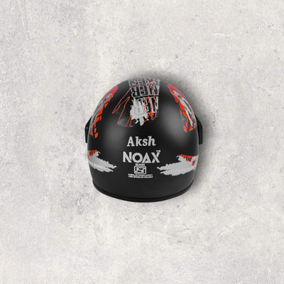 NOAX UNISEX HELMET ISI PROOFED SOLID HELMET BUY SURE@286 Motorbike Helmet(Red)