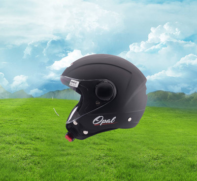 OZONE Prime Helmet_OpenFace_for Safety_Premium quality_LG@a@19 Motorbike Helmet(Black)