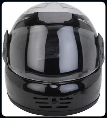 KIN SILVER FULLFACE HELMET_HLT Motorbike Helmet(Black)