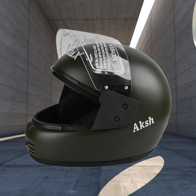 NOAX unisex full face good quality helmet @621 Motorbike Helmet(Grey)