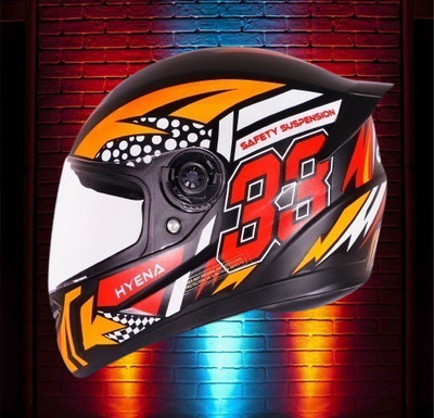 OZONE JSR_FULL FACE_Helmet_Hyana_Prime Quality_@$$24 Motorbike Helmet(RED BLACK)