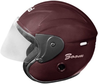 stiss Strong and Durable Stylish Matt Finish Full Face Scooty and Motorbike Helmet Motorbike Helmet(Cherry)