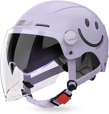 Zomei Adult Electric Bicycle Helmet with Face Cover Goggles Ear Muffs Reflective Sign Cycling Helmet(Purple)