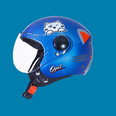 OZONE Premium Quality_Open Face_ Helmet_A1@$08 Motorbike Helmet(SKY BLUE)
