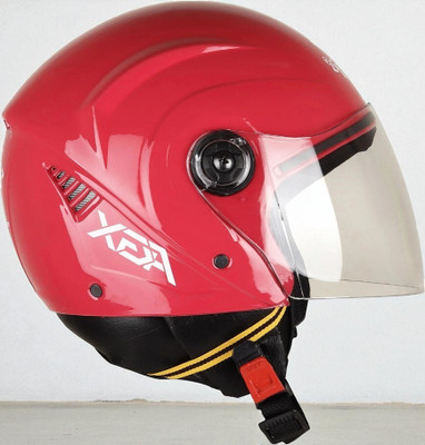 deletion Aura Open Face Unisex Bike/Scooty (KK-1) Motorbike Helmet(Pink)