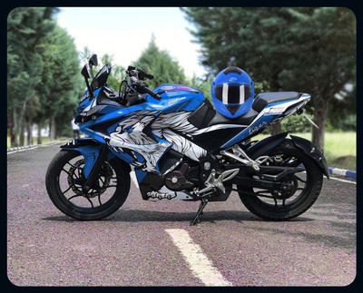 fuery Flip-up Plain Visor Blue Helmet Z054_New Motorsports Helmet(Blue)