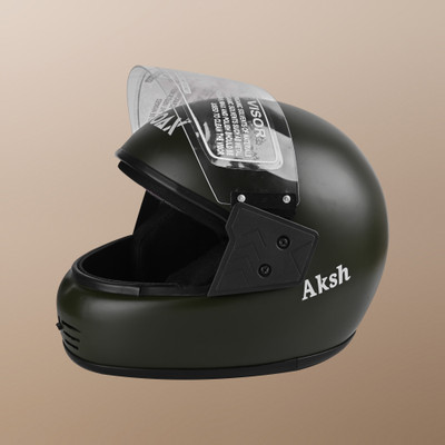 NOAX unisex full face good hard quality helmet @663 Motorbike Helmet(Grey)
