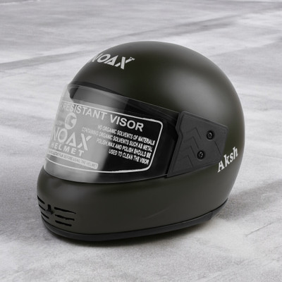 NOAX ISI marked helmet solid helmet((fk167 Motorbike Helmet(Black)