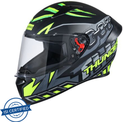 STUDDS THUNDER D5 Motorbike Helmet(Matt Black N5)