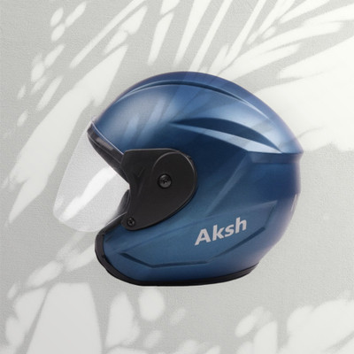 Font Unisex Full Face Helmet For Motorbikes -576A Motorbike Helmet(Blue)