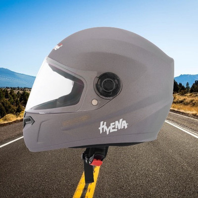 OZONE Hyena plain helmet_openface_largesize_Ozo0054 Motorbike Helmet(Grey)