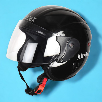 NOAX young men helmet for ridinggg motorbike-42 Motorbike Helmet(Black)