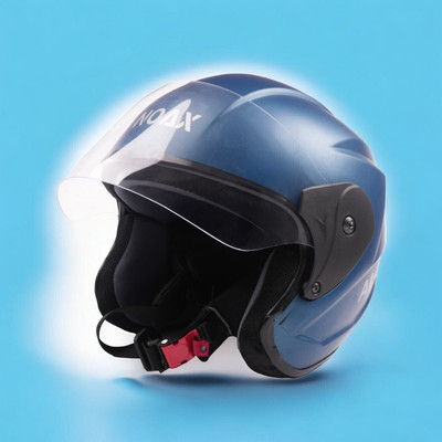 NOAX helmetwala lelo_112 Motorbike Helmet(Blue)