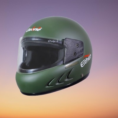 OZONE Jolt plain helmet_openface_largesize_Ozo0057 Motorbike Helmet(Green)