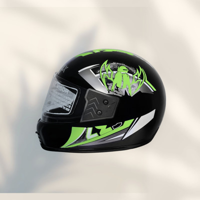 NOAX ISI MARKED KING OF HELMET UNISEX RIDDING HELMET TOP SELLING(DD-388 Motorbike Helmet(Green)