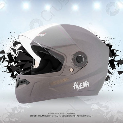 OZONE Superior Helmet_full face_Hyna_VG_21@12 Motorbike Helmet(Brown)