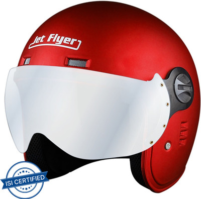 Aaron Jet Flyer Classic Motorbike Helmet(Red)