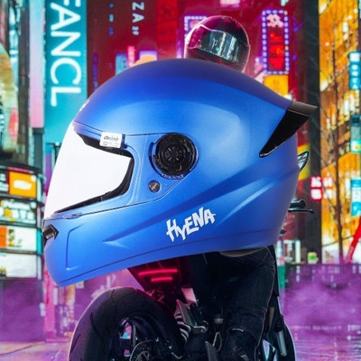 OZONE HyEnA_Super_Quality_Helmet_For Safety n Style_@LG@_0149 Motorbike Helmet(SKY BLUE)