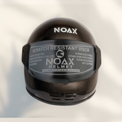 NOAX ISI marked helmet solid helmet((fk228 Motorbike Helmet(Silver)