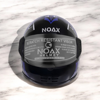 NOAX HELMET KING FULL FACE & ISI MARKED FOR UNISEX ((SL-301 Motorbike Helmet(Blue)