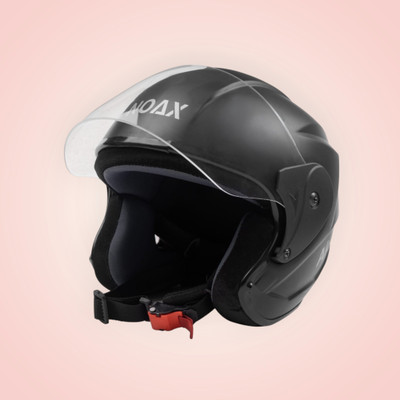 NOAX UNISEX SAFETY HELMET ONROAD HELMET- TWO WHEELER,BIKE & SCOOTER (SL-2523 Motorbike Helmet(Black)