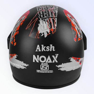 NOAX unisex safty helmet for men or women riders-361-Red Motorbike Helmet(Red)