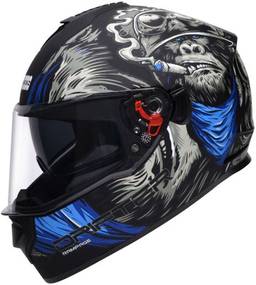 STUDDS Drifter D3 Motorbike Helmet(Matt Black Grey N1)
