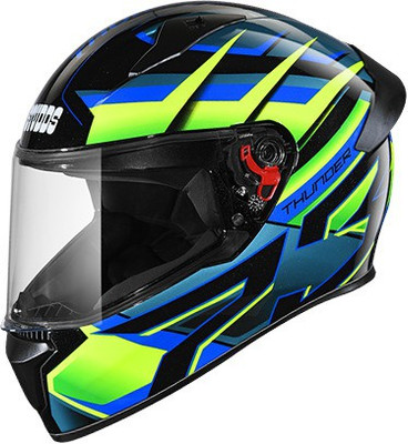 STUDDS THUNDER D6 MATT GREEN N1 Motorbike Helmet(MATT GREEN)