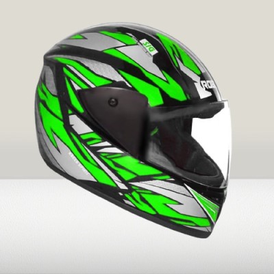 KIN Full Face Helmet_ISI certified_Green_H14 Motorbike Helmet(Green)