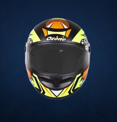 OZONE Superior Helmet_FF_JGM_@V@AD0416 Motorbike Helmet(YELLOW-BLACK)