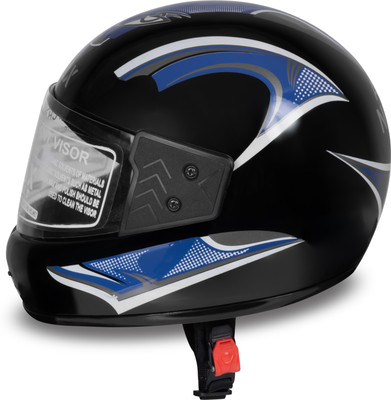 NOAX KING OF HELMET UNISEX OPEN FACE motorbike HELMET-Blue79 Motorbike Helmet(Blue)