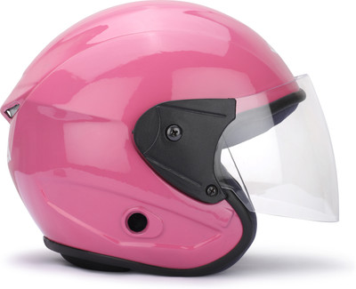 SRH ISI Approved Open Face Motorcycle Helmet|Stylish Bike Riding Helmet Motorbike Helmet(Pink)