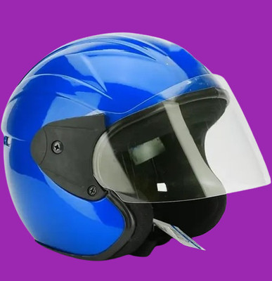 Lxt Blue_Half_face_Helmet_with ISI Certified_BL98 Motorbike Helmet(Blue)