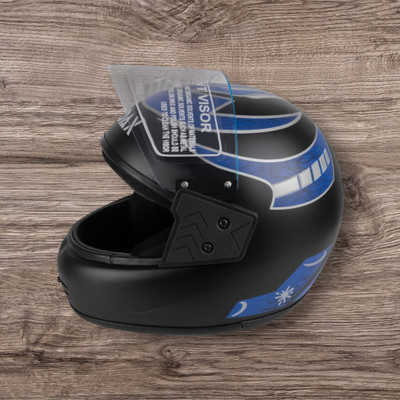 NOAX HELMET KING FULL FACE & ISI MARKED FOR UNISEX ((SL-502 Motorbike Helmet(Blue)