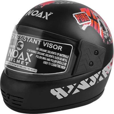 NOAX Full face matt sticker Motorbike Helmet(Black)