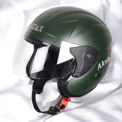 NOAX SAFETY HELMET ONROAD for unisex HELMET- TWO WHEELER(SLfk-n413 Motorbike Helmet(Dark Green)