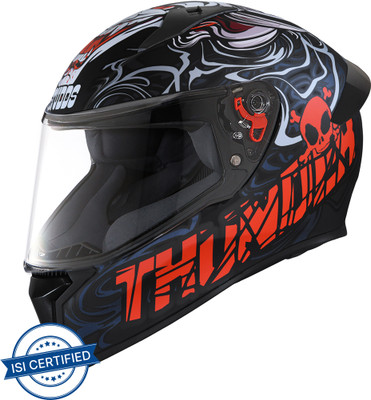 STUDDS Thunder D9 Motorbike Helmet(Black N2)