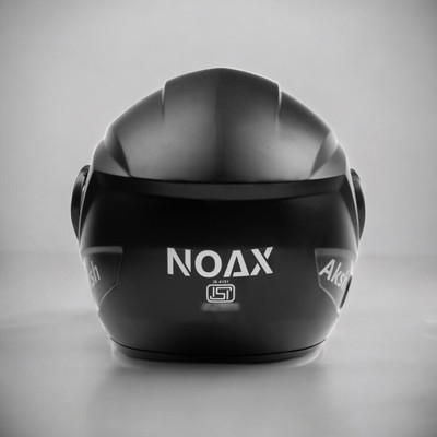 NOAX UNISEX HELMET ISI PROOFED SOLID HELMET BUY SURE@267 Motorbike Helmet(Black)