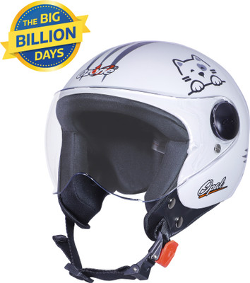 OZONE JBB_CLASS ONE HELMET_OPEN FACE_LIGHT WEIGHT_@SAFTEY@_56 Motorbike Helmet(White)