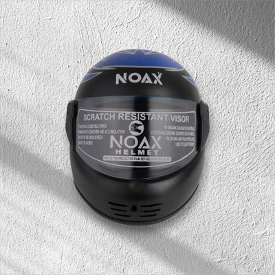 NOAX ISI MARKED KING OF HELMET UNISEX RIDDING HELMET TOP SELLING(DD-467 Motorbike Helmet(Blue)