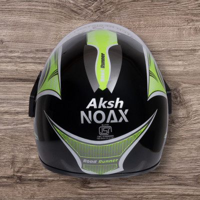 NOAX SOLID BRANDED & ISI MARKED HELMET FOR UNISEX SAFE RIDE(SLFK-632 Motorbike Helmet(Green)