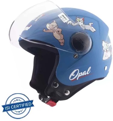 OZONE IS 4151 Motorbike Helmet(ROYAL BLUE DESIGN)