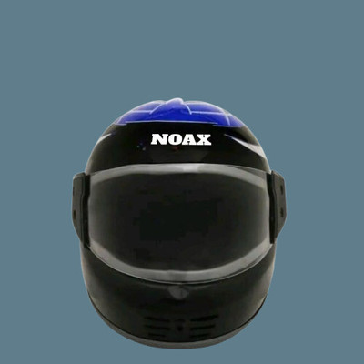 NOAX blue full face helmet unisex48 Motorbike Helmet(Black)