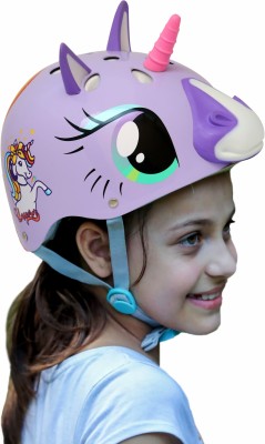 StreetJam Magic Unicorn Unisex Kids Helmets, 8-13Yrs Open Face Scooter, Skateboard & Cycling Helmet(Light Purple)
