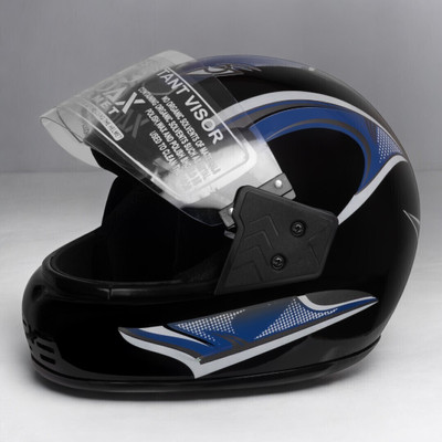 NOAX ISI marked helmet solid helmet((fk185 Motorbike Helmet(Blue)