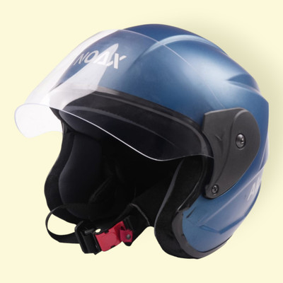 NOAX Unisex Full Face Helmet For Motorbikes -589 Motorbike Helmet(Blue)