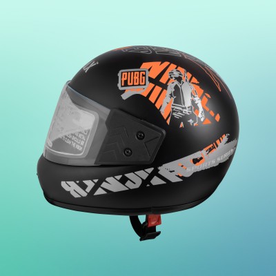 NOAX unisex full facce helmet original@50 Motorbike Helmet(Orange)