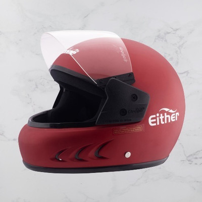 OZONE Full-Face Helmet_Either_Superior quality_Unisex_@V@57 Motorbike Helmet(Red)